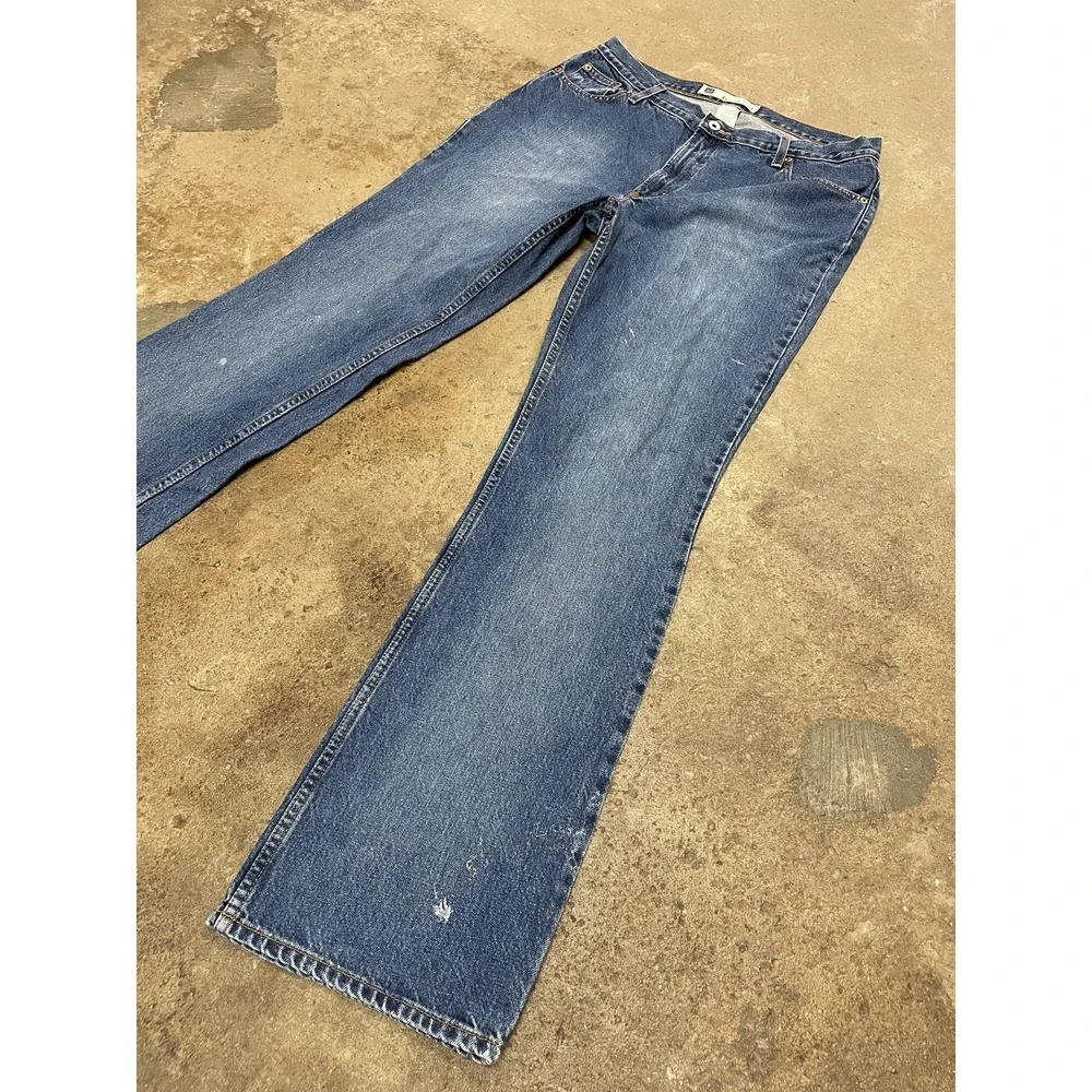 Gap Jeans Womens 14 Long Mid Rise Medium Wash Blue Boot Cut‎ 100% Cotton Denim